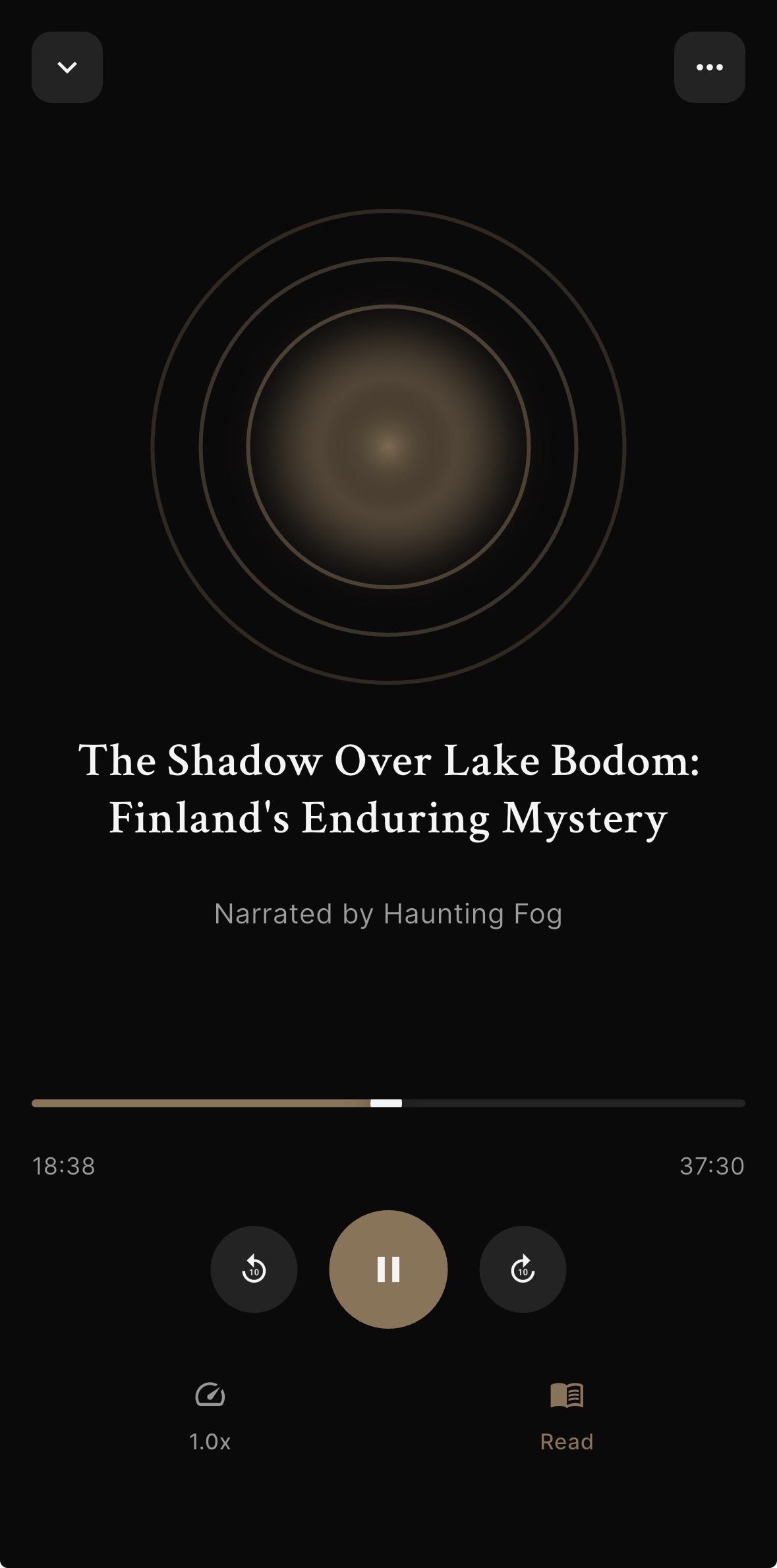 Haunting Fog Audio Player